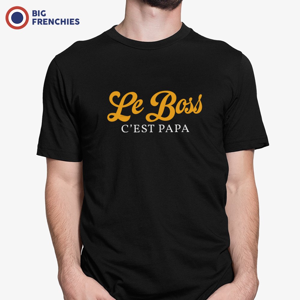 Le Boss C'est Papa Men's Organic Cotton Tee