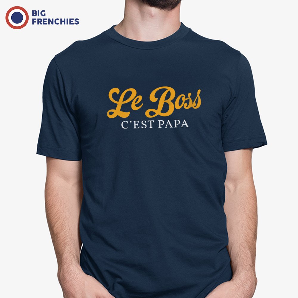 Le Boss C'est Papa Men's Organic Cotton Tee