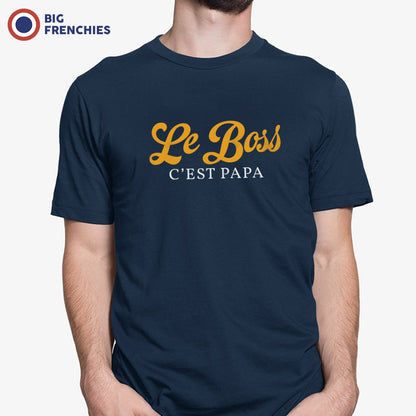 Le Boss C'est Papa Men's Organic Cotton Tee