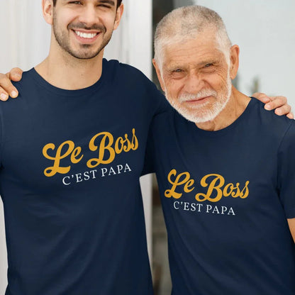 Le Boss C'est Papa Men's Organic Cotton Tee