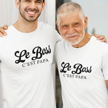 Le Boss C'est Papa Men's Organic Cotton Tee