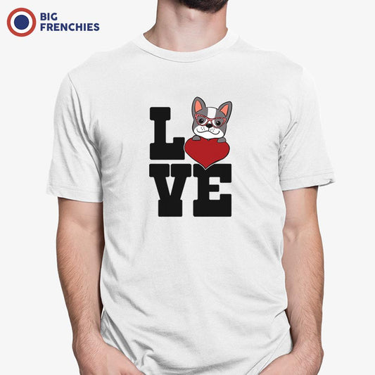 Love French Bulldog Men's Organic Cotton Tee