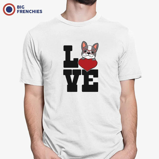 Love French Bulldog Men's Organic Cotton Tee