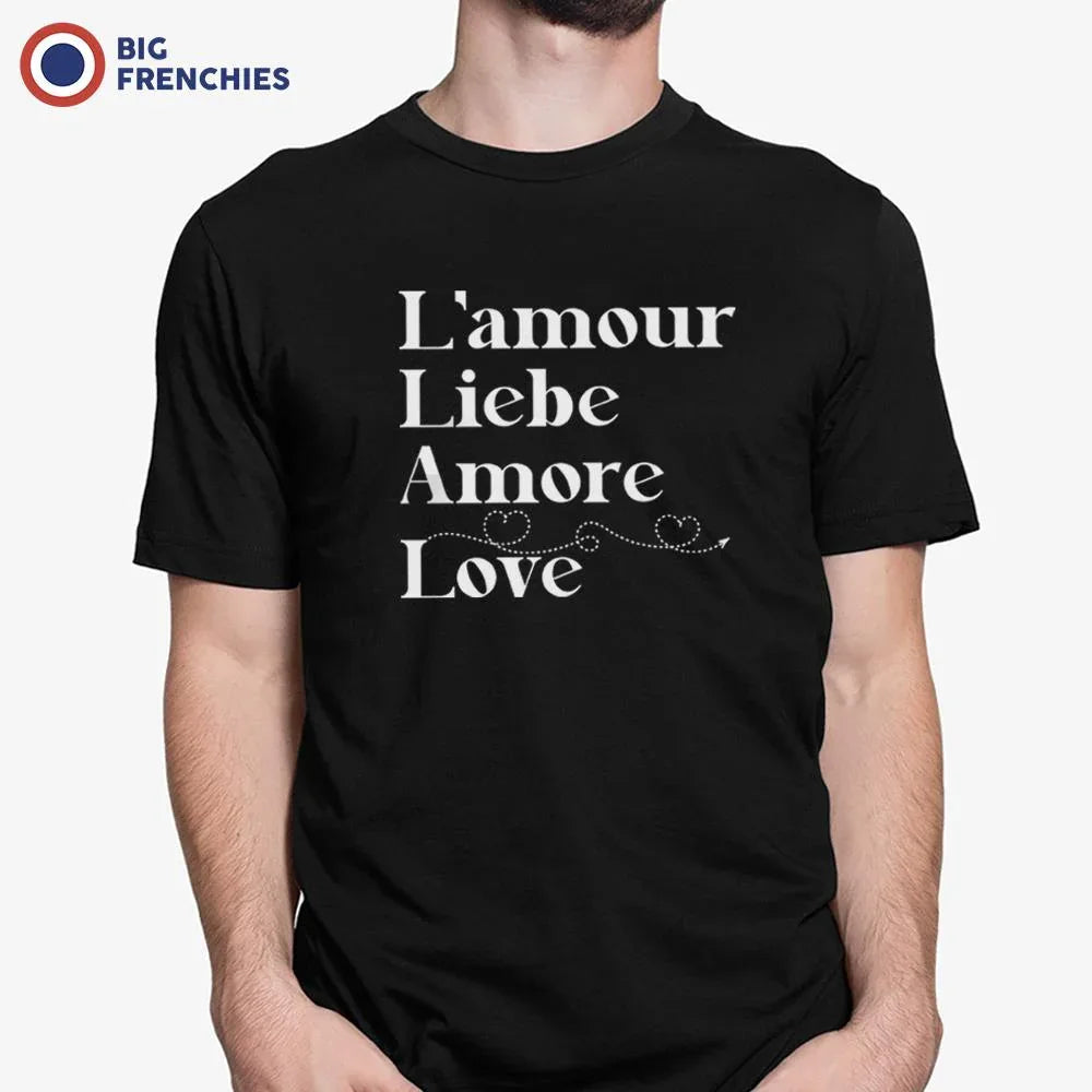 Amour Liebe Amore Love Men's Organic Cotton Tee