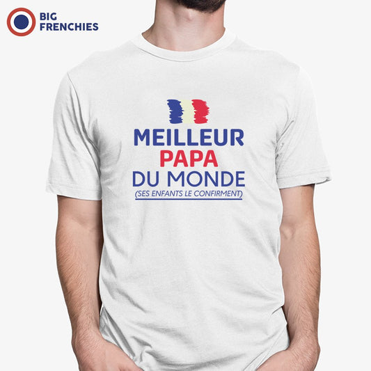 Meilleur Papa Du Monde Men's Organic Cotton Tee