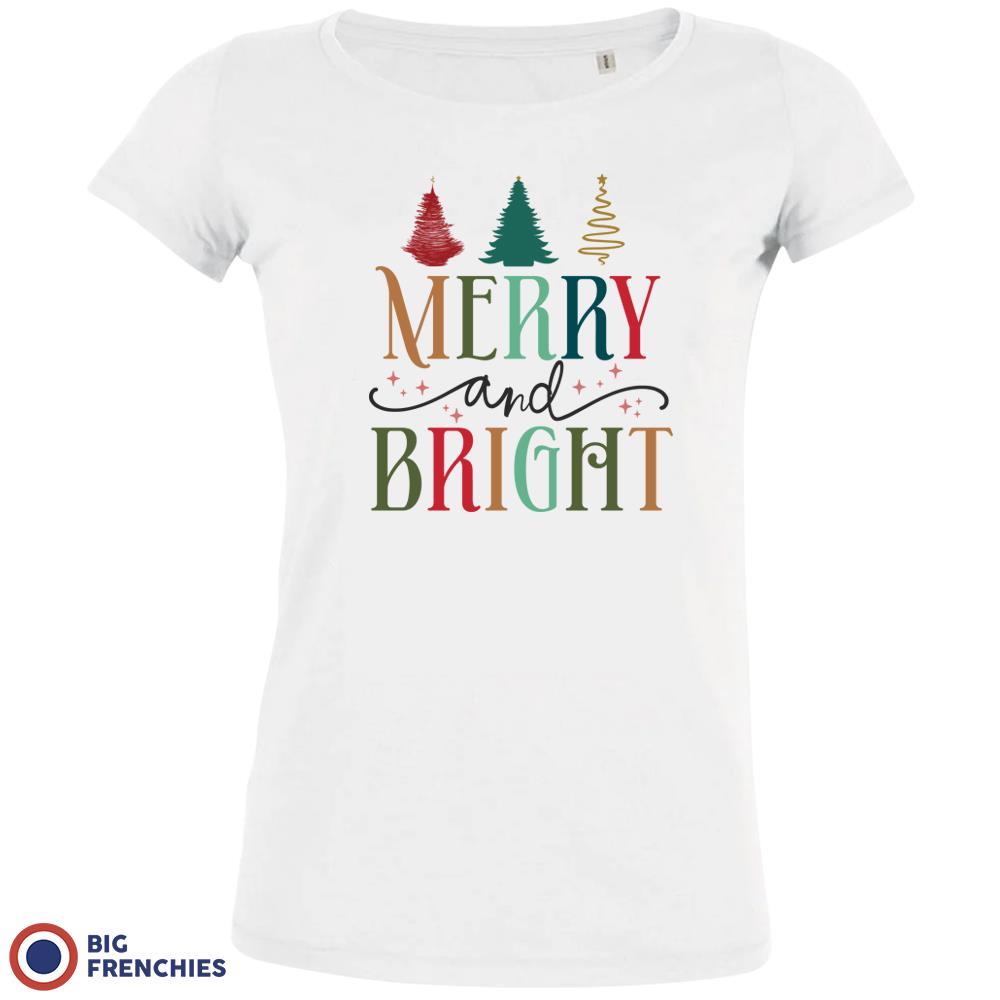 Merry And Bright Christmas Women's Organic Cotton Tee