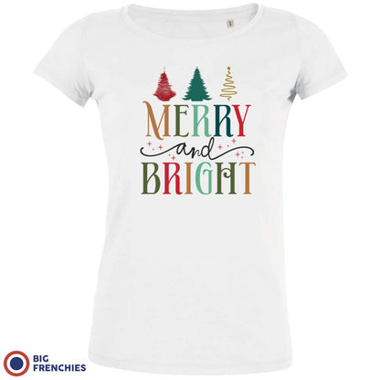 Merry And Bright Christmas Women's Organic Cotton Tee