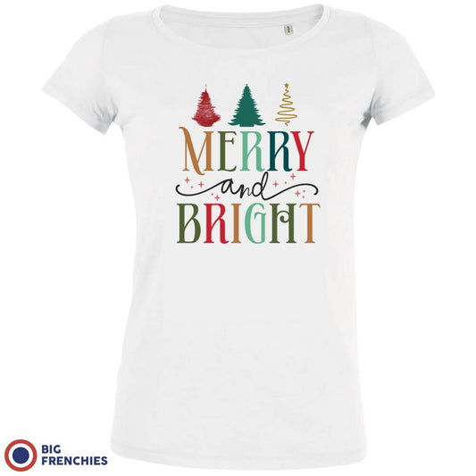 Merry And Bright Christmas Women's Organic Cotton Tee