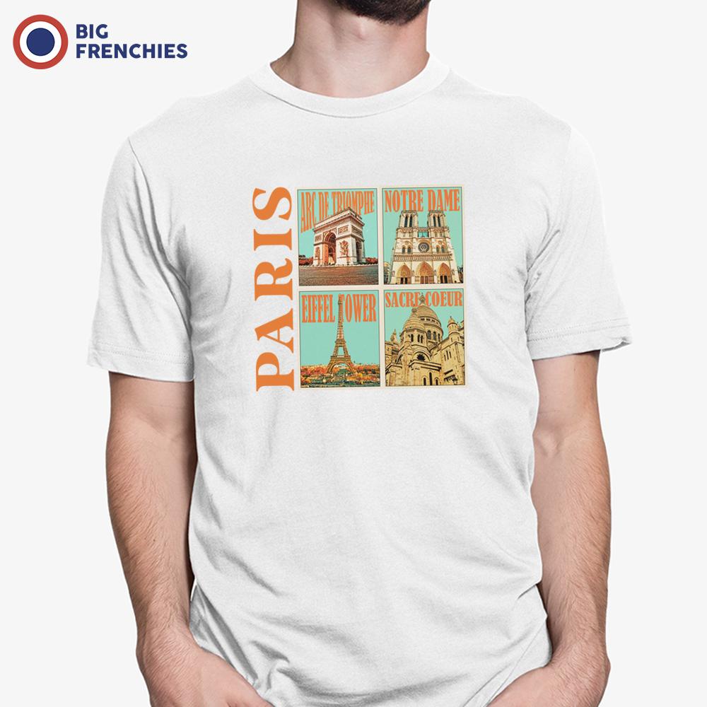 Paris Monuments Men's Organic Cotton Tee