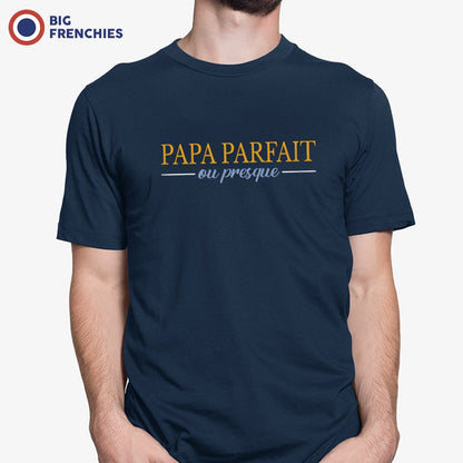 Papa Parfait ou Presque Men's Organic Cotton Tee