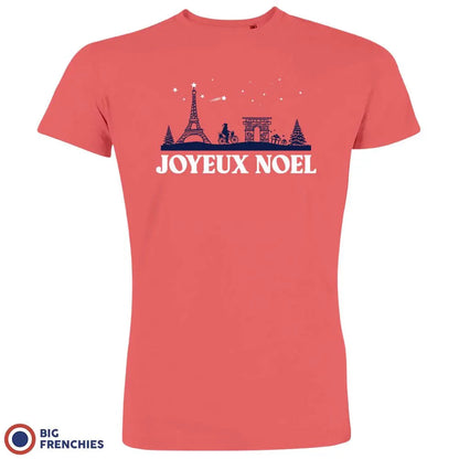 Joyeux Noël Paris Christmas Men's Organic Cotton Tee