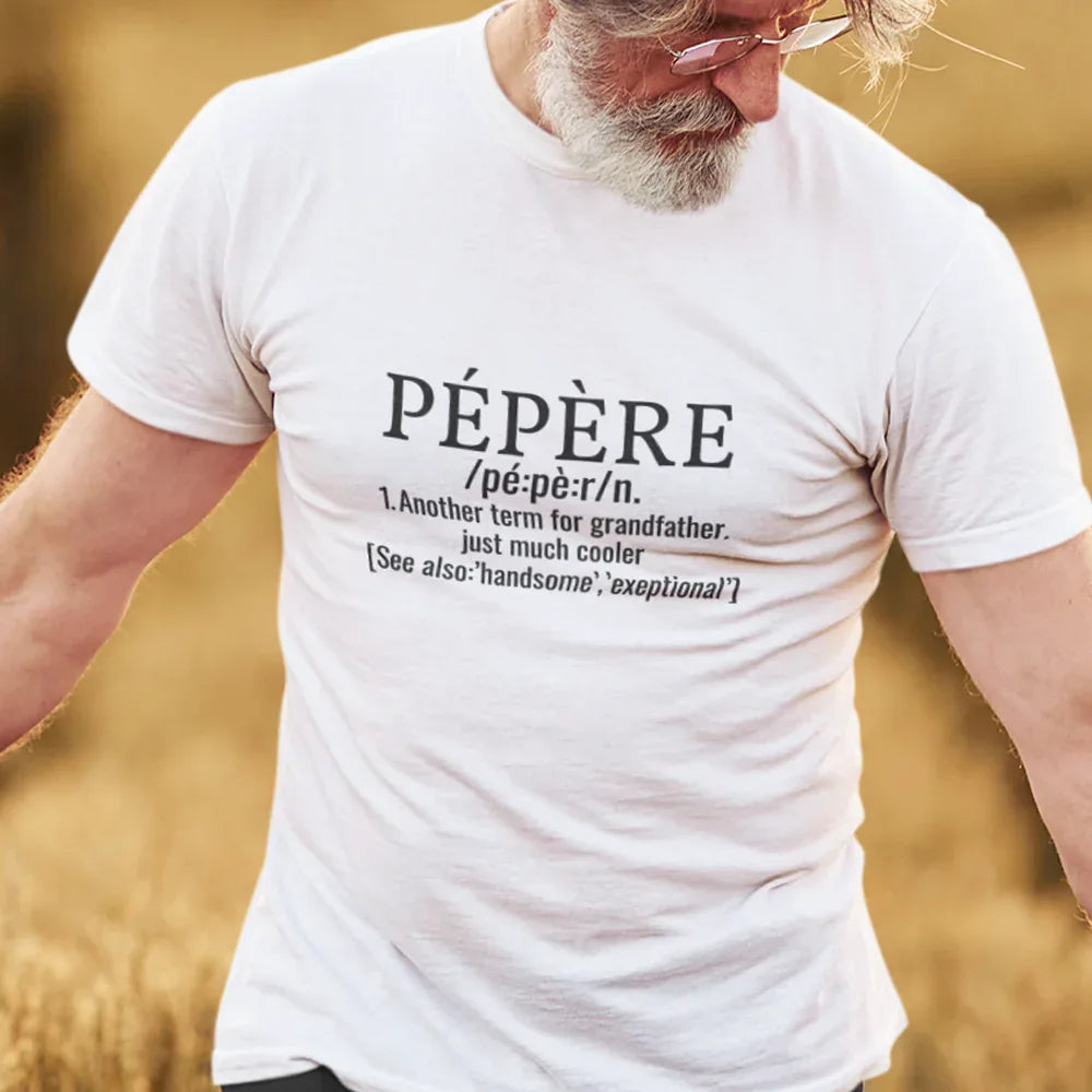 Pépère Another Term For Grandfather Just much Cooler Men's Organic Tee