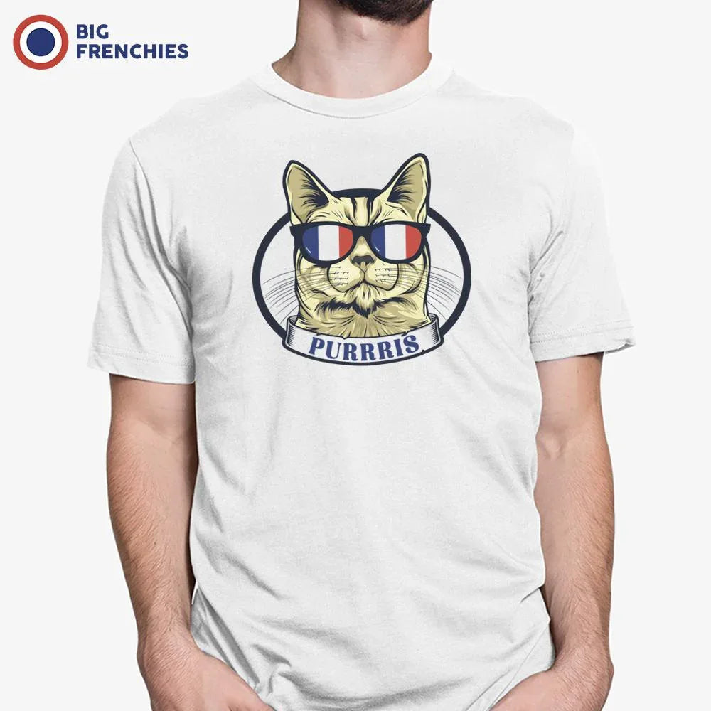Purrris French Cat Men's Organic Cotton Tee