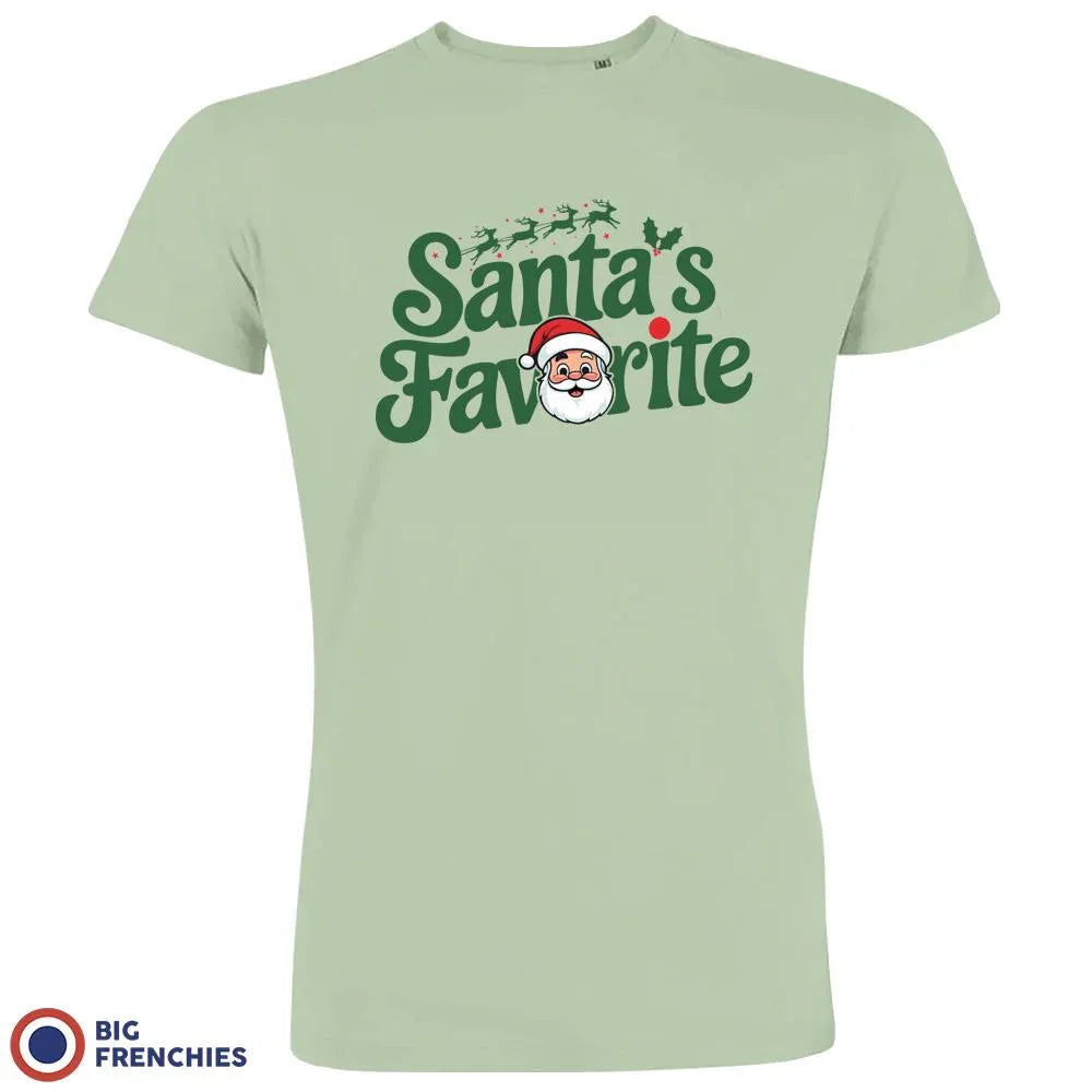 Santa's Favorite Christmas Men's Organic Cotton Tee