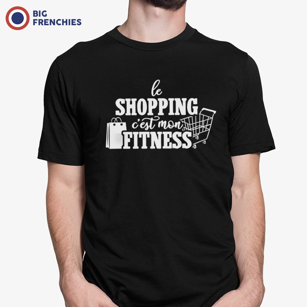 Le Shopping C'est Mon Fitness Men's Organic Cotton Tee