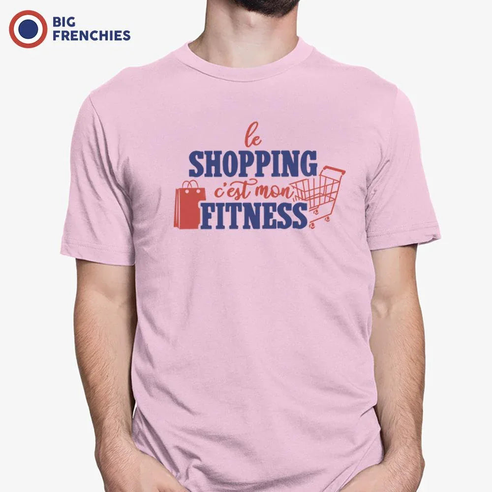 Le Shopping C'est Mon Fitness Men's Organic Cotton Tee