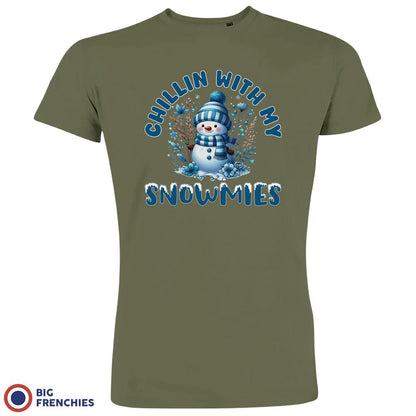 Chilling With My Snowmies Christmas Men's Organic Cotton Tee