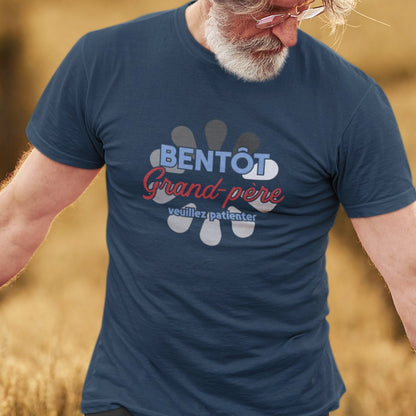 Bientôt Grand-père Veuillez Patienter Men's Organic Tee