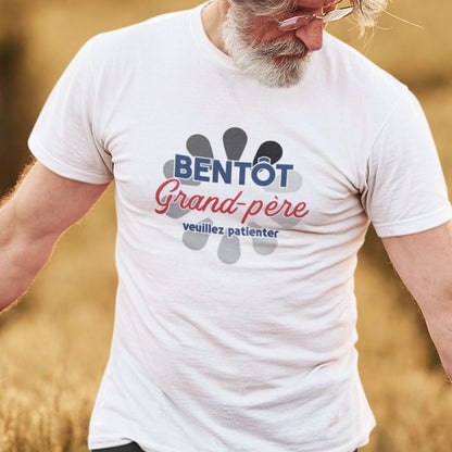 Bientôt Grand-père Veuillez Patienter Men's Organic Tee