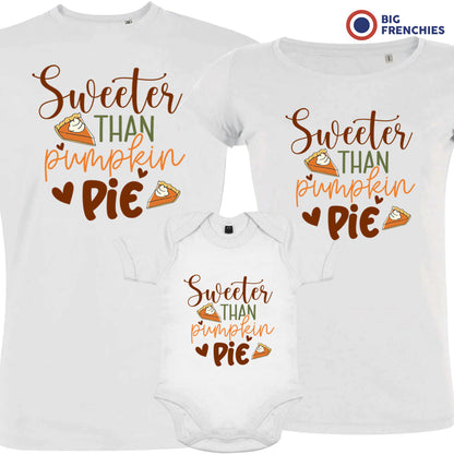 Sweeter Than Pumpkin Pie Matching Organic Cotton Family Set (Set of 3)