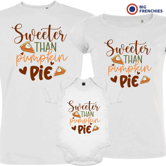 Sweeter Than Pumpkin Pie Matching Organic Cotton Family Set (Set of 3)