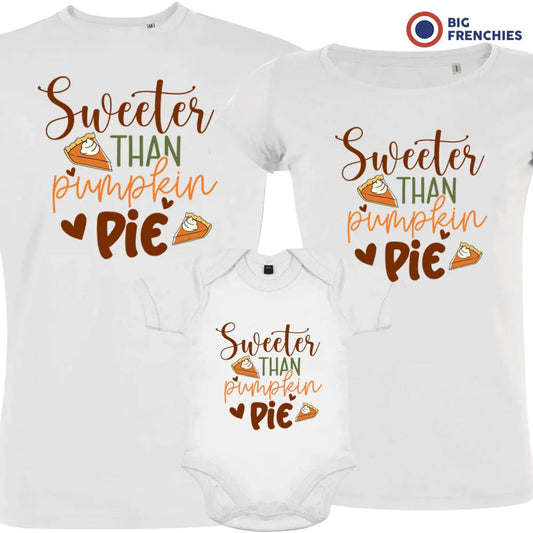 Sweeter Than Pumpkin Pie Matching Organic Cotton Family Set (Set of 3)