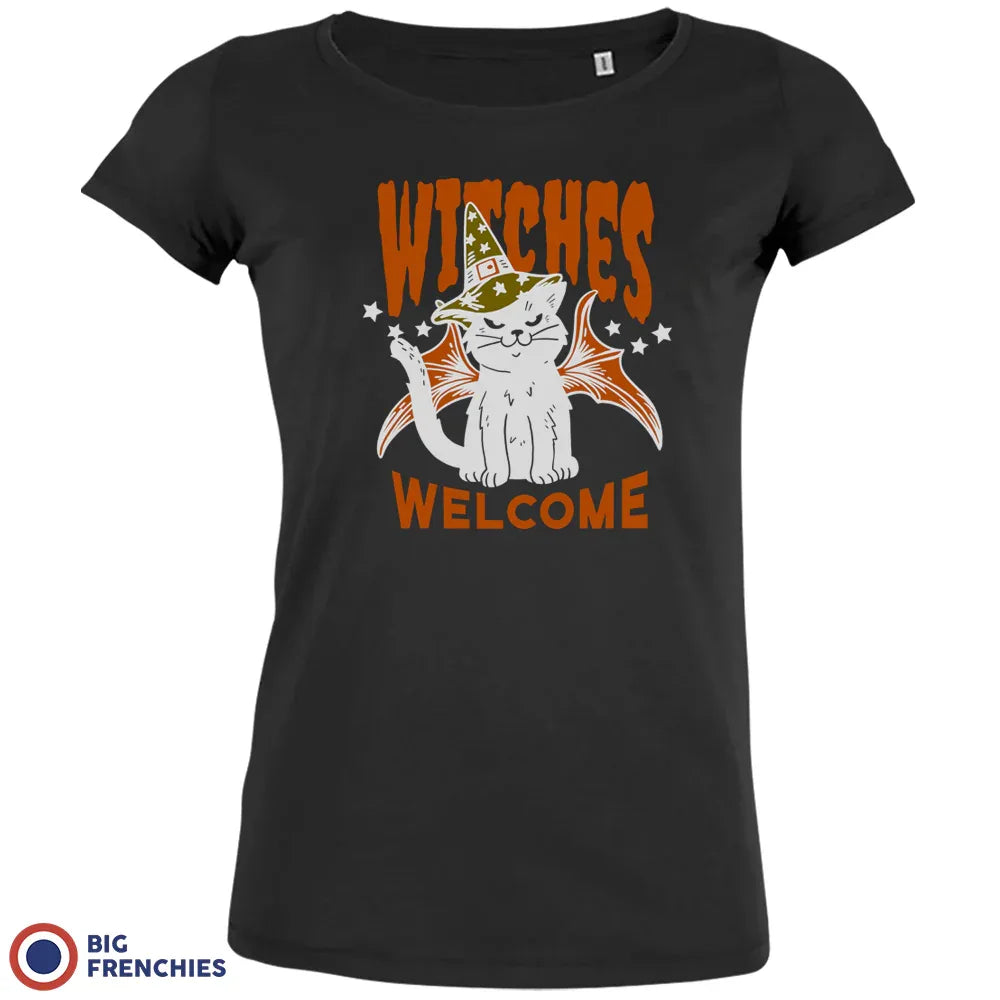 Witches Welcome Halloween Women's Organic Cotton Tee