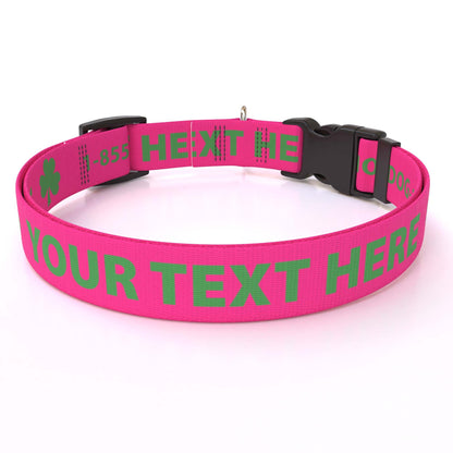 Personalized Solid Colored Side Release Collar