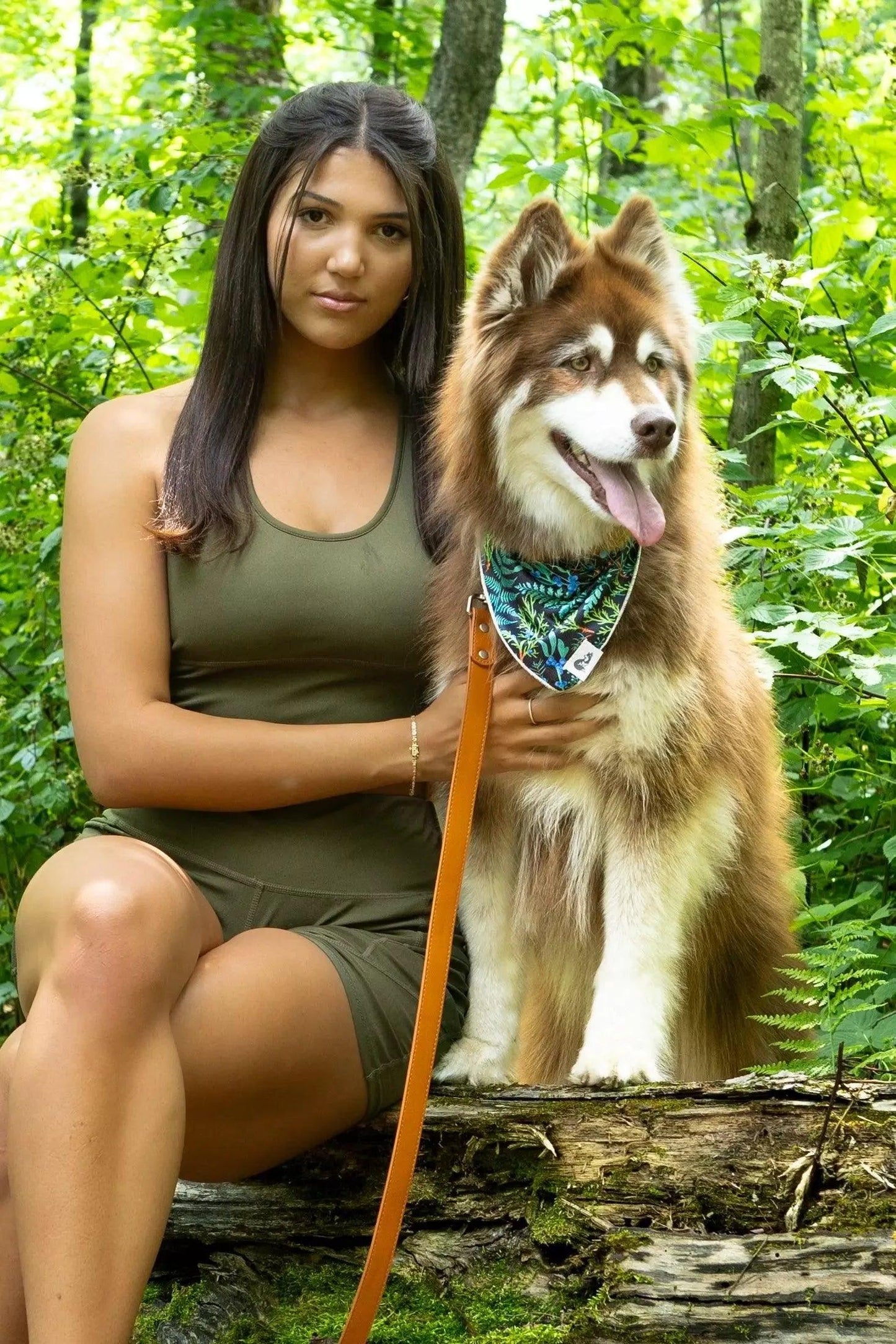 Magical Fern Forest Dog Bandana