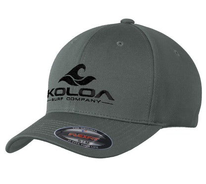 Koloa Surf Embroidered Classic Wave Flexfit Cool & Dry Poly Block Mesh Cap