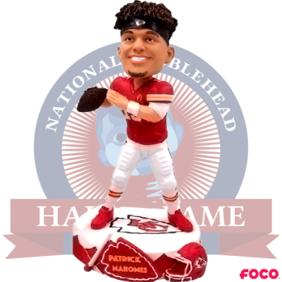 Patrick Mahomes Kansas City Chiefs Drum Base Bobblehead
