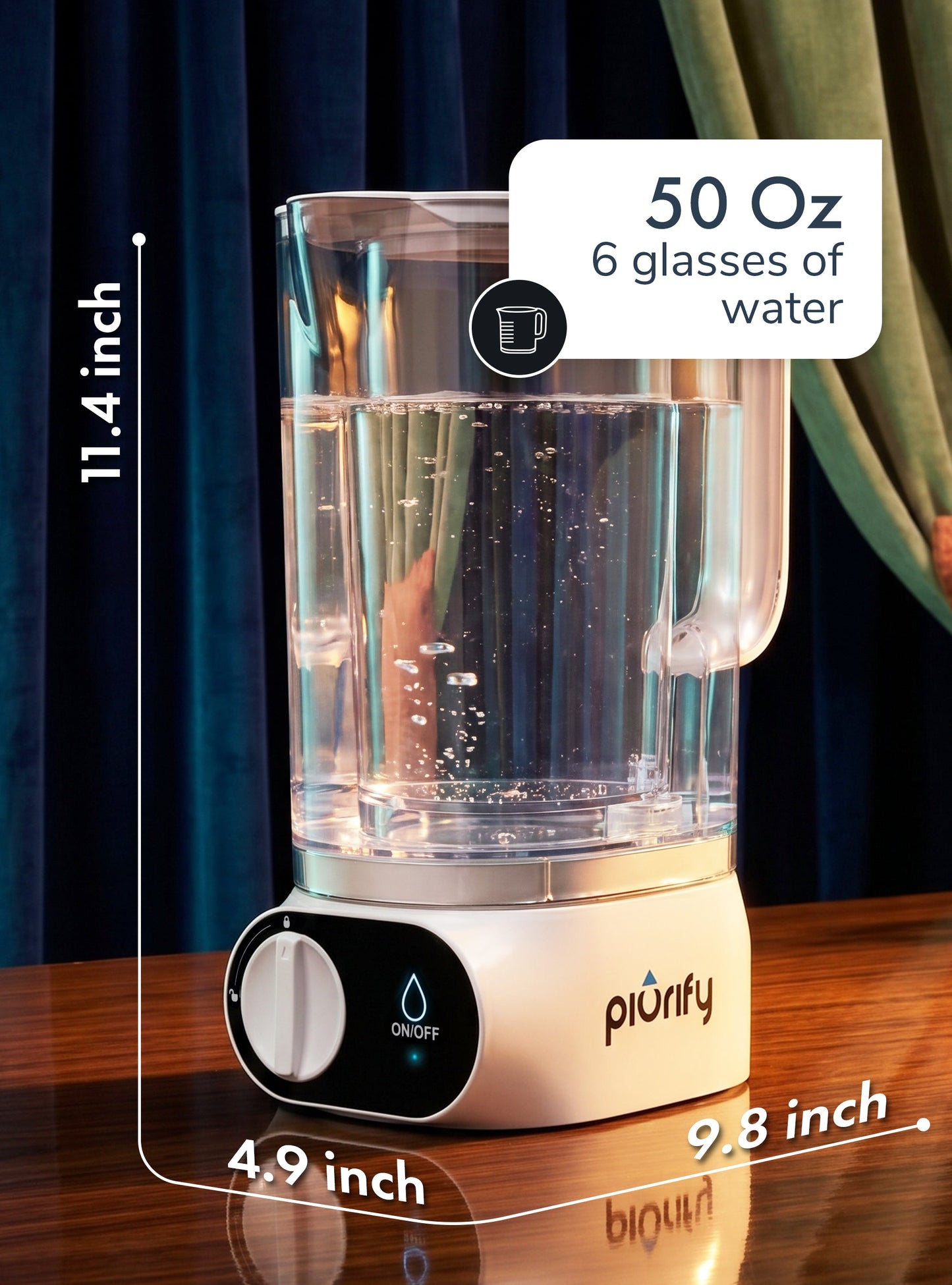 Alchemy® Electric Water Filter Pitcher