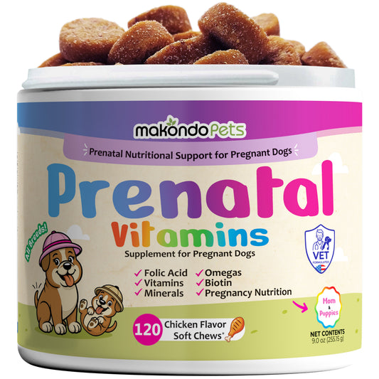 Dog Prenatal Vitamins | All Breeds | 120 Soft Chews