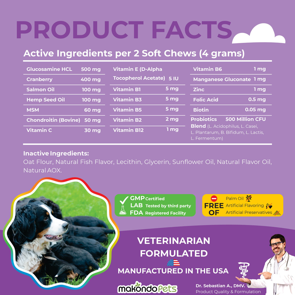 Dog Prenatal Vitamins | All Breeds | 120 Soft Chews