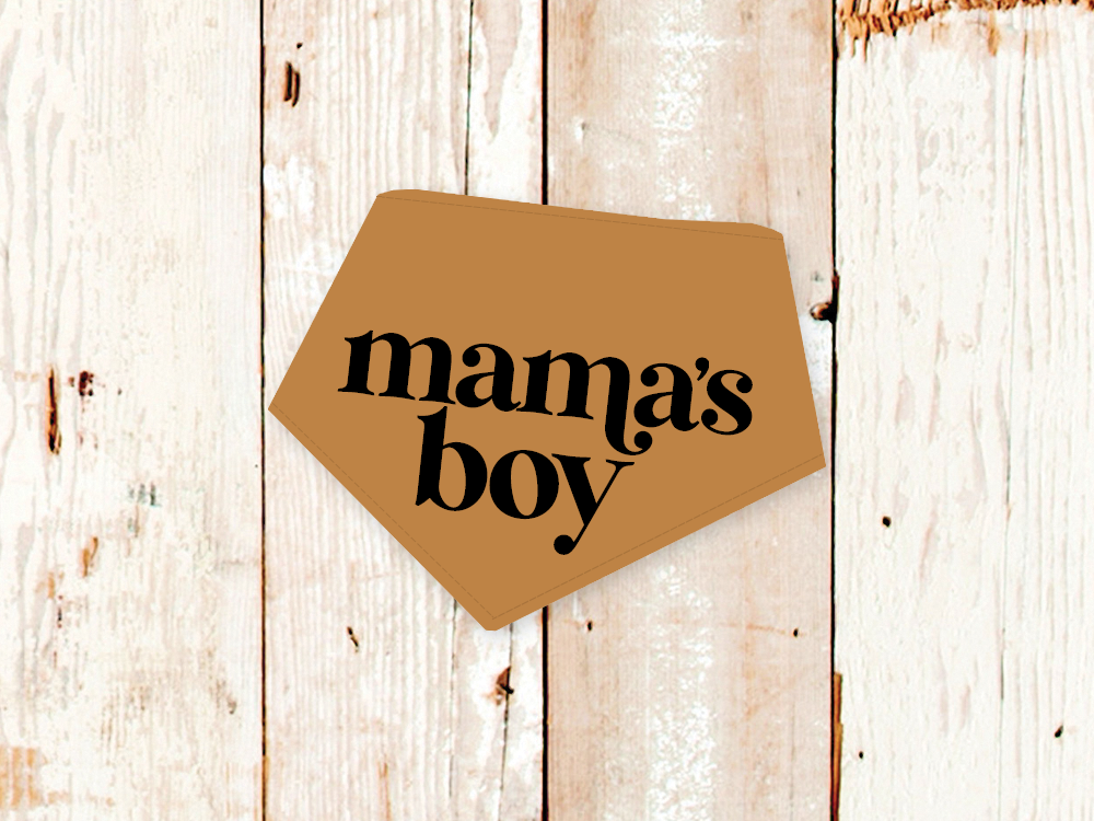 "Mama's Boy" Dog Bandana