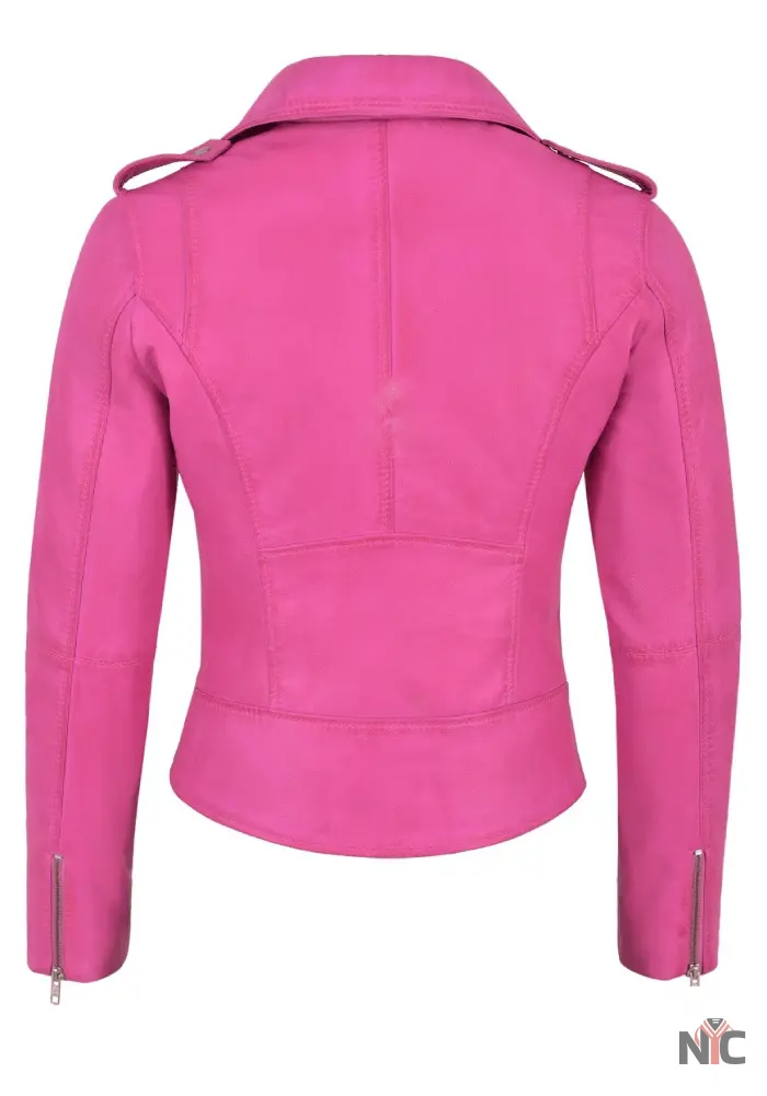Margot Robbie Barbie Pink Leather Jacket