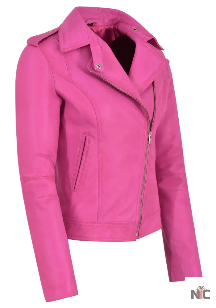 Margot Robbie Barbie Pink Leather Jacket