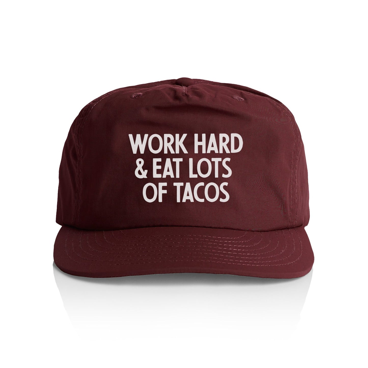 Work Hard & Eat Tacos Nylon Snapback