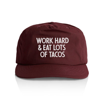 Work Hard & Eat Tacos Nylon Snapback