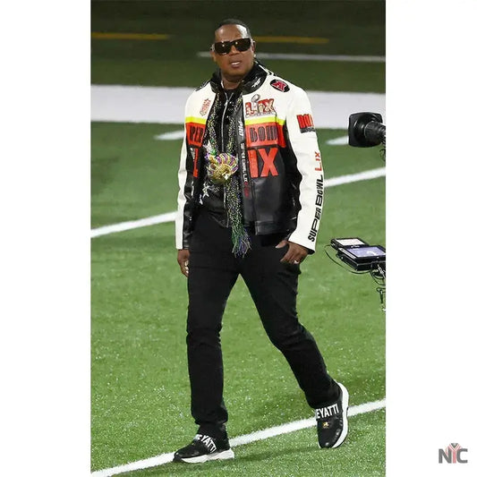 Master P Super Bowl 2025 Leather Jacket