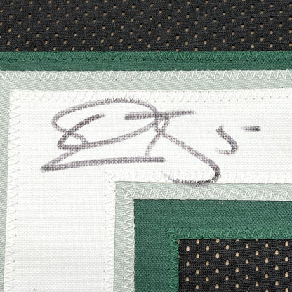 Framed Autographed/Signed Donovan McNabb 35x39 Philadelphia Black Football Jersey JSA COA