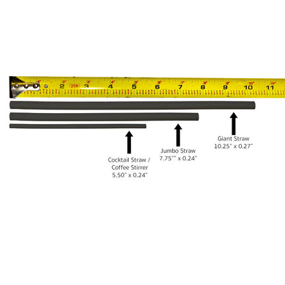 Wrapped 7.75'' x 0.24'' Compostable White Jumbo Drinking Straws - 2,500 Count