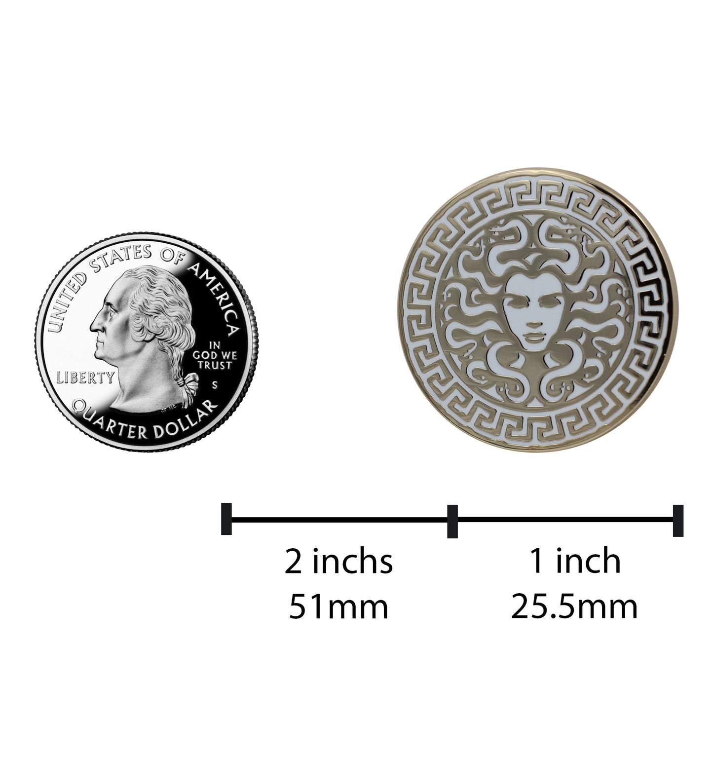 Medusa Enamel Pin - Greek Mythology Feminist Witch Lapel Pin