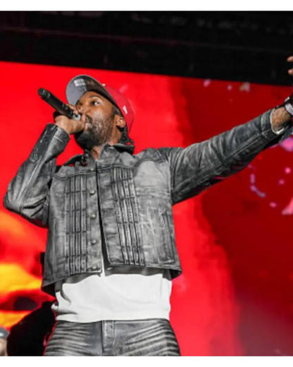 Meek Mill Roots Picnic 2025 Grey Jacket