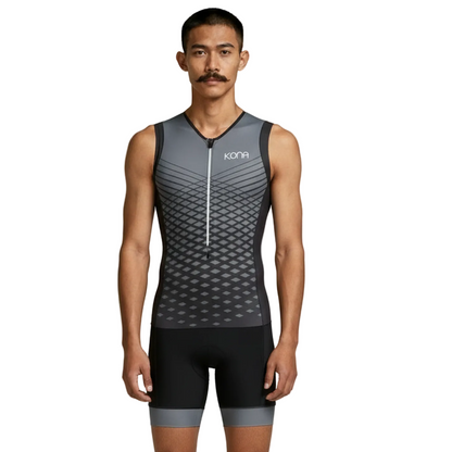 Men's Team Kona Triathlon Race Suit — Sleeveless Performance Tri Suit