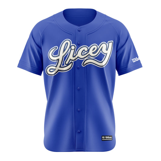 2025 - 2026 | Licey Baseball Jersey Solid Royal Blue Wilson - Tigres del Licey Men's Shirt