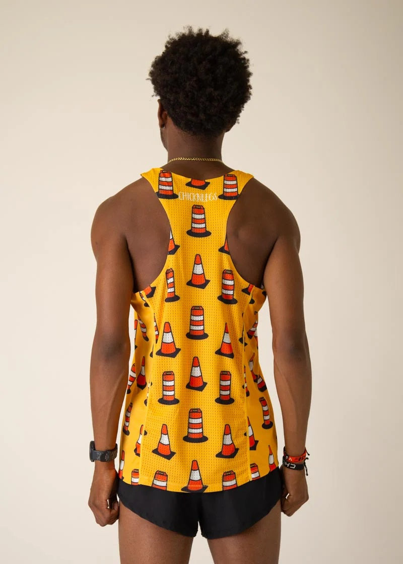 Men's Traffic Cones Performance Singlet (Yellow)