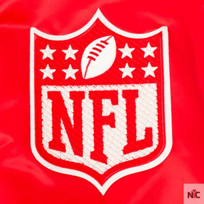 Men’s Pro Standard Cream Super Bowl LIX Sublimated Satin Full-Snap Jacket