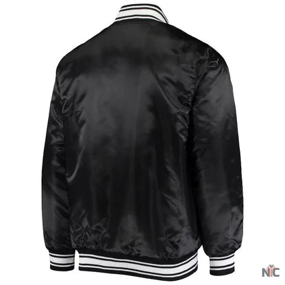 Men’s Starter Black Detroit Lions Locker Room Varsity Jacket