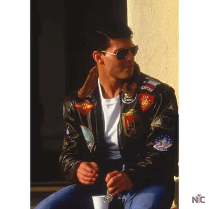 Men’s Top Gun Tom Cruise Leather Jacket